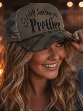 Miranda Lambert Camo Trucker Hat + Country Concert Tattoo Set